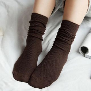 LỐ 10 ĐÔI TẤT LEN GÂN HÀN QUỐC CỔ CAO