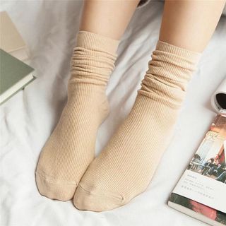 LỐ 10 ĐÔI TẤT LEN GÂN HÀN QUỐC CỔ CAO