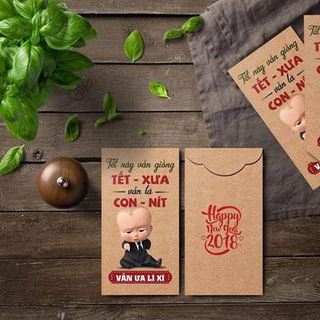 Túi 10 bao lì xì phong cách cộng đồng mạng độc đáo