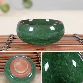 Bộ ấm trà 3d hình cá xanh ngọc