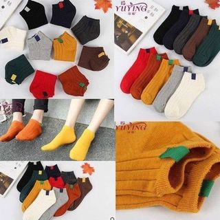 LỐ 10 ĐÔI TẤT LEN GÂN HÀN QUỐC CỔ NGẮN