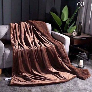 Chăn lông cừu Ultimate 1 màu Colorful hàng chuẩn 2m x 2m3