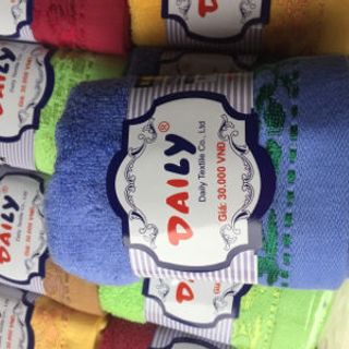 Khăn mặt DAILY 100 cotton tự nhiên