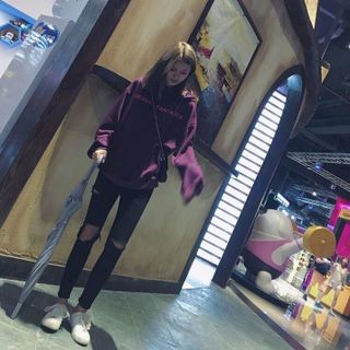 Áo hoodie Tím than - Màu cực lạ