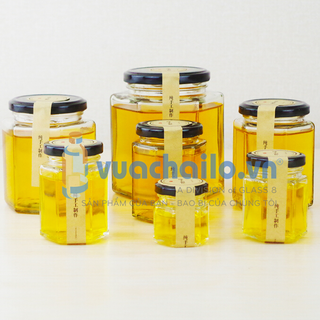 Hũ Thủy Tinh Dáng Lục Giác