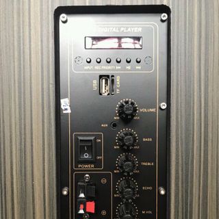 Loa kẹo kéo vỏ gỗ JBZ NE106 tặng micro ko dây hát cực hay