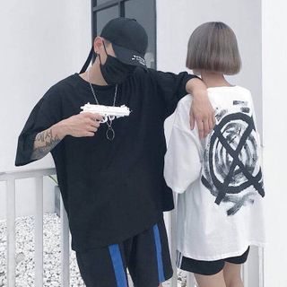 áo thun tay lỡ dom rộng thời trang nam nữ siêu hot
