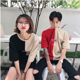 áo thun tay lỡ fom rộng thời trang nam nữ bao hot