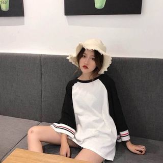 áo thun tay lỡ fom rộng thời trang cho nam nữ bao hot