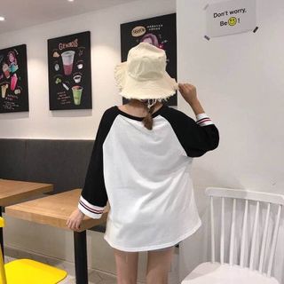 áo thun tay lỡ fom rộng thời trang cho nam nữ bao hot