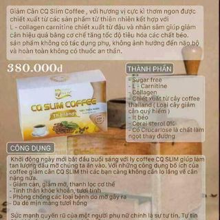 Giảm cân cà phê