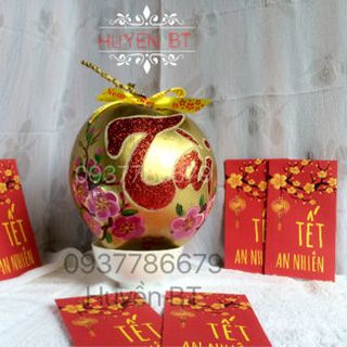 Vẽ dừa Tết