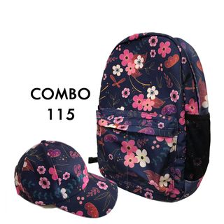 Combo Ba lô và Nón họa tiết