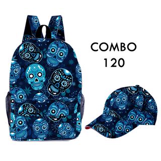 Combo Ba lô và Nón họa tiết