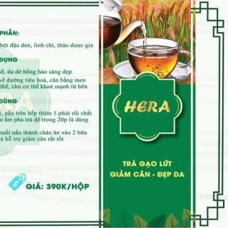 Trà gạo lứt lợi sữa giảm cân đẹp da