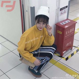 Áo len gân bông fashion