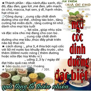Ngũ cốc lợi sữa dinh dưỡng