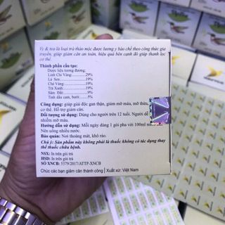 trà giảm cân 3 tem dạng gói