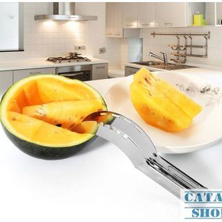 Dao cắt dưa hấu siêu nhanh inox không gỉ bổ dưa gọt dưa hấu trang trí dĩa trái cây GD43-DCDH