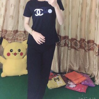 Bộ da cá thêu hoa