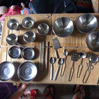 bộ đồ chơi inox cho bé