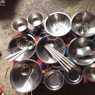 bộ đồ chơi inox cho bé