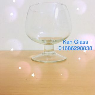 Be cá Ly chân thủy tinh trang trí D10cm x H12cm