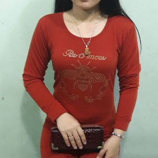 bộ da cá đính đá con ong