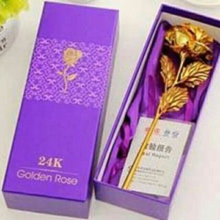 Hoa Hồng 3d mạ vàng 24k