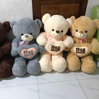 GẤU BÔNG TEDDY ÔM TIM KHỔ VẢI 1M2