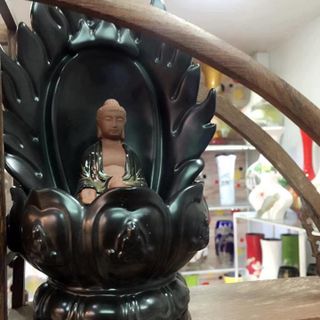 Thác Gốm Đốt Trầm Hình Phật A Di Đà