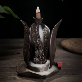 Thác Khói Hoa Sen Bằng Gốm