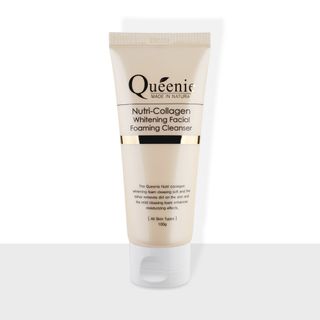 Sữa rửa mặt tạo bọt trắng da bổ sung Collagen Queenie 100g