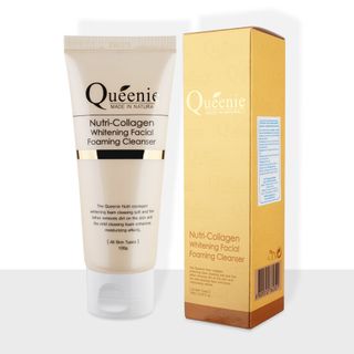 Sữa rửa mặt tạo bọt trắng da bổ sung Collagen Queenie 100g
