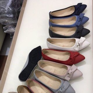 Giày Búp Bê Da Có Đính Nơ-MS01VN210
