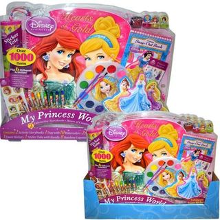 Bộ dụng cụ vẽ và trò chơi công chúa Princess Giant Art Activity Tray 1000 món giá sỉ