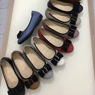 Giày Búp Bê Da Mềm Đính Nơ-MS05VN210