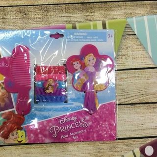 Bộ lược gương dây cột tóc công chúa Disney Princess Comb Mirror Hair Ponies set giá sỉ