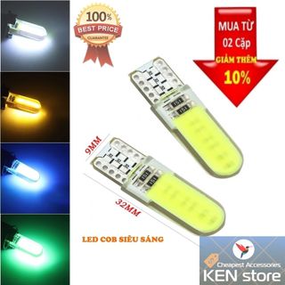 Cặp 2 bóng LED T10 demi xi nhan sương mù chip COB