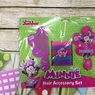 Bộ lược gương dây cột tóc chuột Minnie Comb Mirror Hair Ponies Set giá sỉ