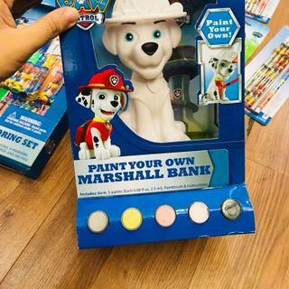 Bộ tô màu ống đựng tiền Paw Patrol Paint Your Own Bank - Chase Marshall