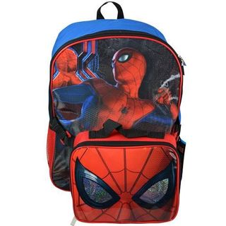 Balo Spiderman Homecoming Backpack 16 inch kèm túi đựng đồ ăn trưa giá sỉ