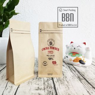 Túi pocket zipper giấy kraft 10x245cm đựng 300g
