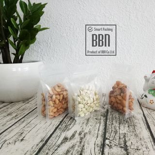Túi zip đáy bằng 8 cạnh trong suốt 12x18cm đựng 250g
