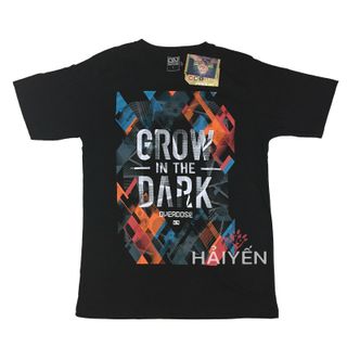 Áo thun OverDose Thái Lan màu đen in chữ Grow in The Dark T0018 giá sỉ