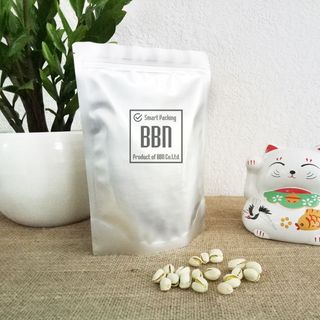 Túi zipper đáy đứng 2 mặt bạc 18x26cm đựng 500g