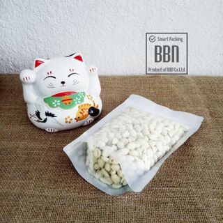 Túi zipper đáy đứng mặt trong mặt bạc 22x30cm đựng 1kg