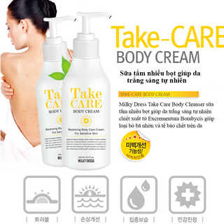 Sữa tắm nhiều bọt giúp da trắng sáng tự nhiên Milky Dress