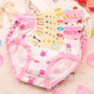 Quần Chip chéo cotton bé gái nhìu hình