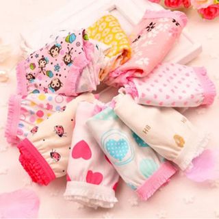 Quần Chip chéo cotton bé gái nhìu hình